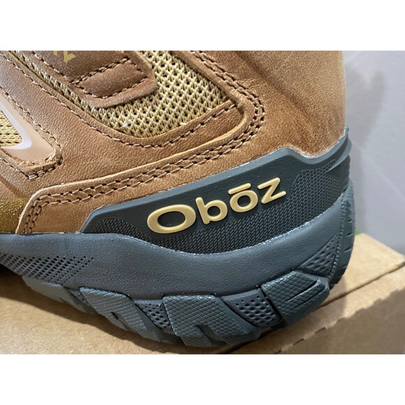 NIB OBOZ Womens 7.5 Sawtooth X Mid B-DRY Waterproof Hiking Boots Shoes RYE Brown - Picture 8 of 13